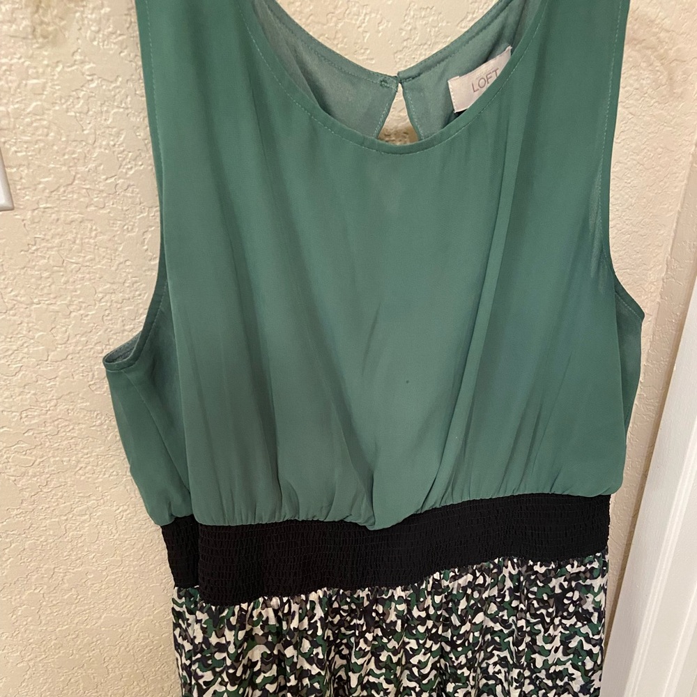 Loft, XL, Green dress